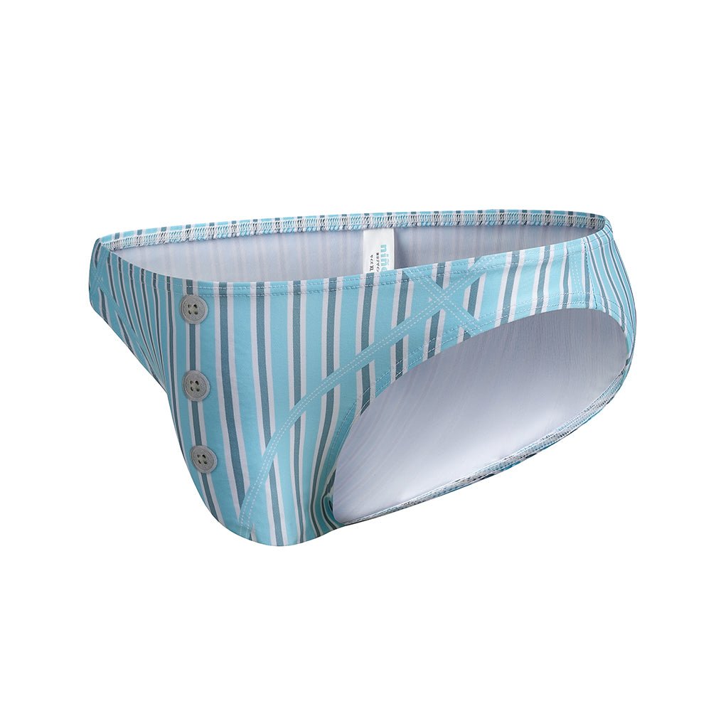 BLUE STRIPE - OFFICE CODE NN - UW - 25008 - ninoo - niñoo(ニノオ) MEN'S UNDERWEAR