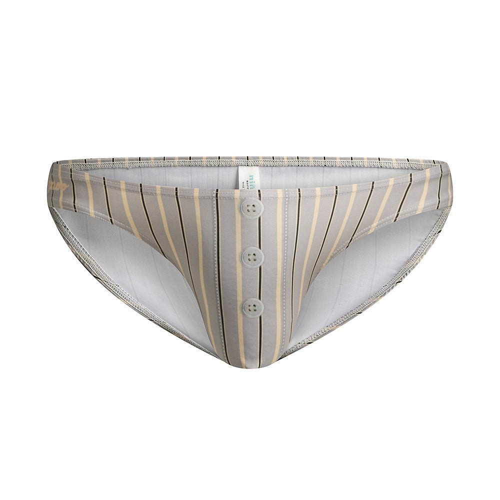 GRAY STRIPE - OFFICE CODE NN - UW - 25010 - ninoo - niñoo(ニノオ) MEN'S UNDERWEAR