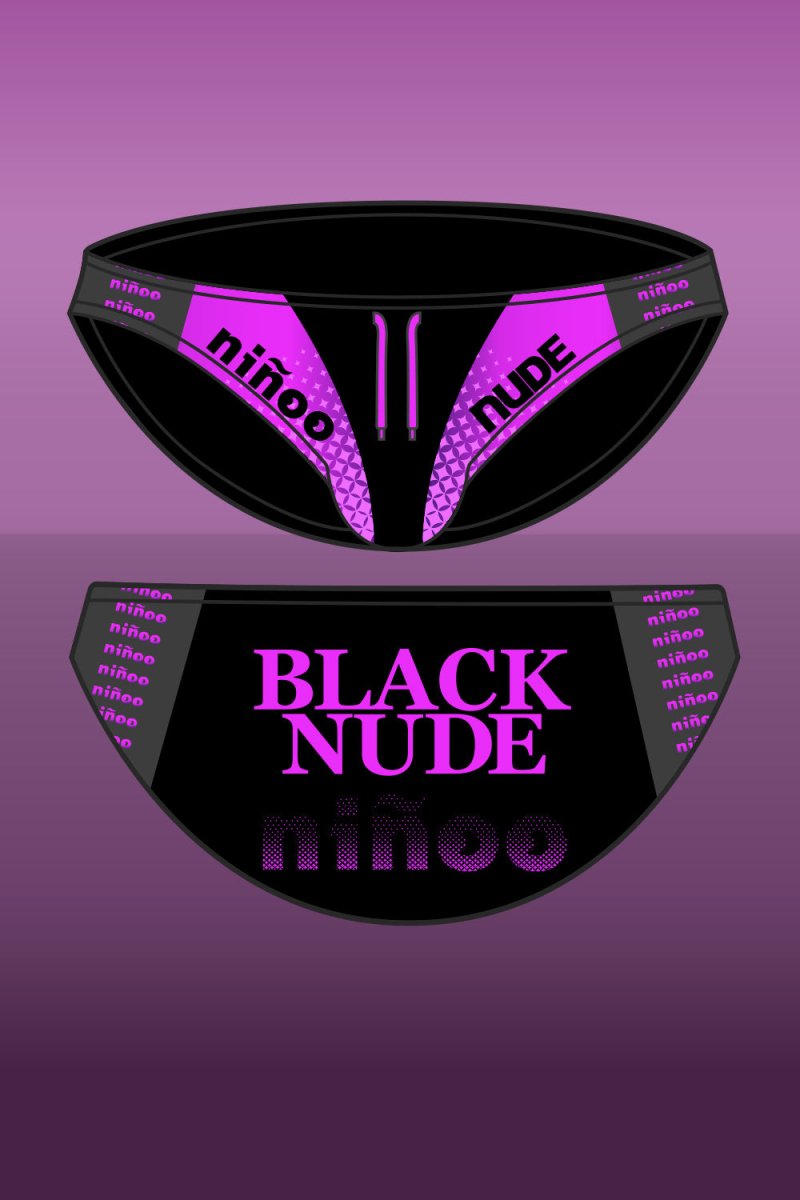 niñoo × NUDE × BLACK NUDE NN - UW - 25063 - ninoo - niñoo（ニノオ） MEN'S UNDERWEAR